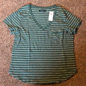 A & F striped tee
